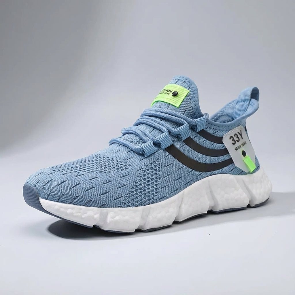 Lightweight breathable sneakers with responsive cushioning and secure lace-up fit