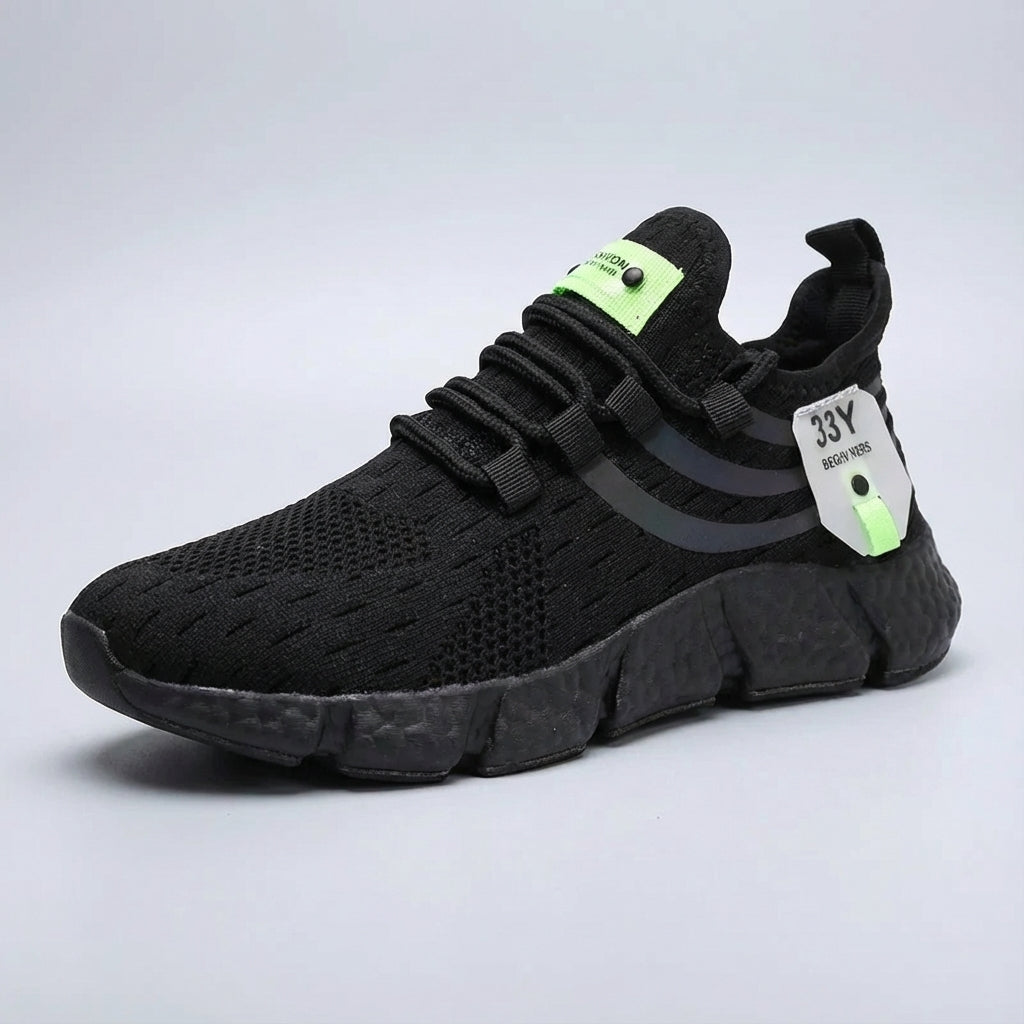 Lightweight breathable sneakers with responsive cushioning and secure lace-up fit