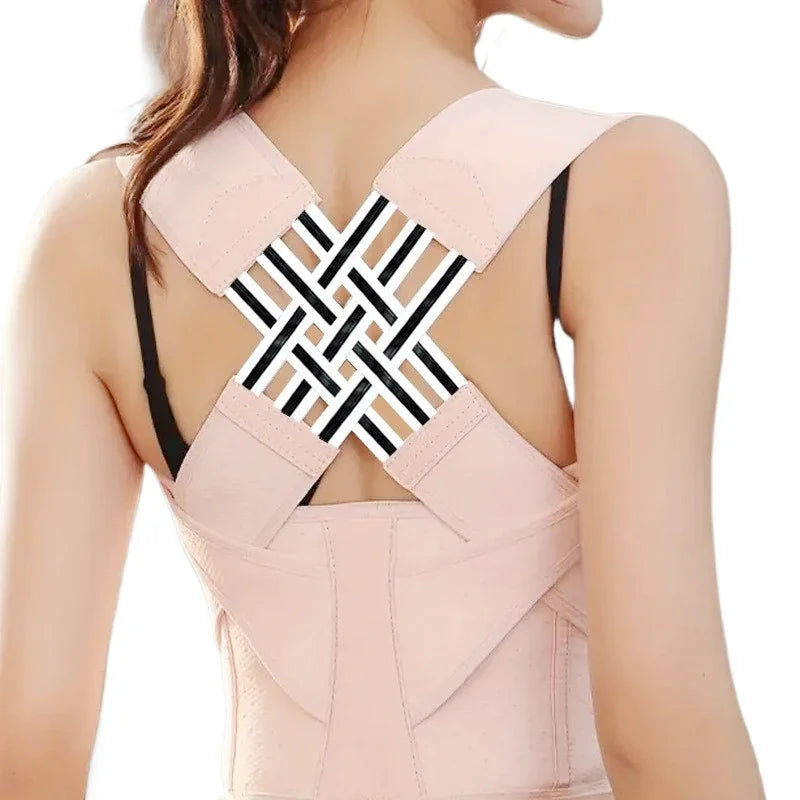 Adjustable posture corrector for upper back support