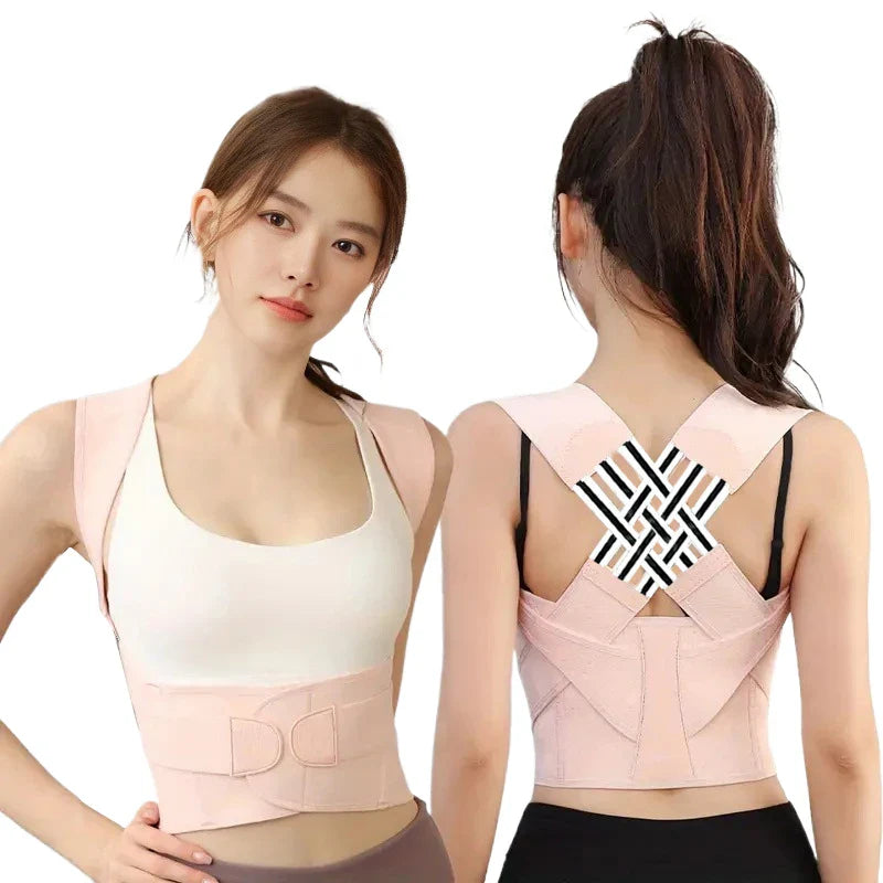 Adjustable posture corrector for upper back support