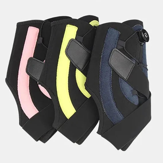 Ankle support wrap with adjustable compression and cross straps