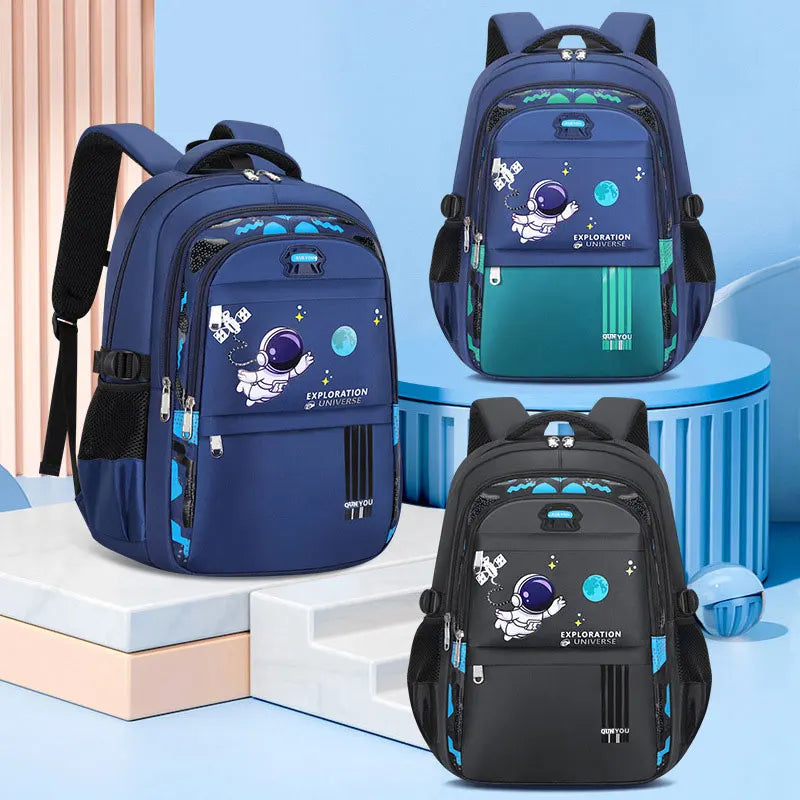 Kids school backpack waterproof with padded back panel and shoulder straps