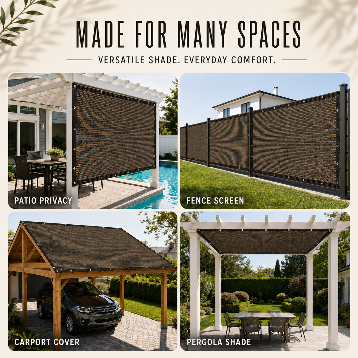 Thrives Outdoor | Aurevo Stretchable Side Shade Panel
