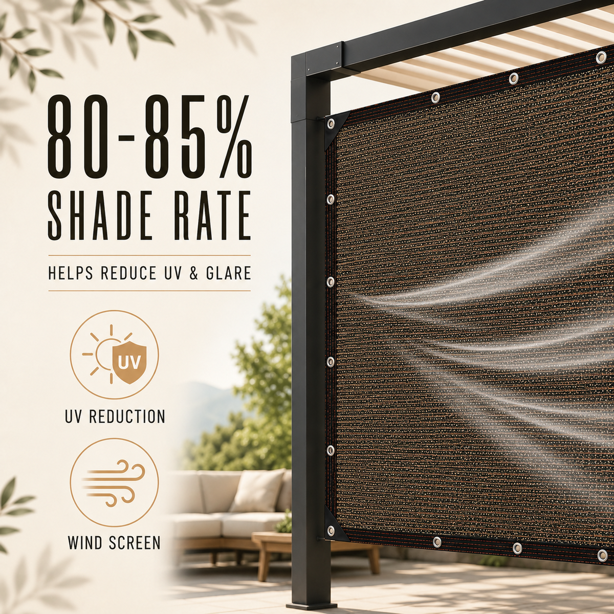 Thrives Outdoor | Aurevo Stretchable Side Shade Panel