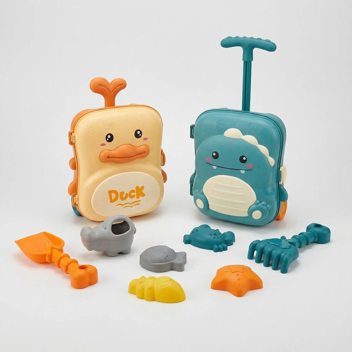 Kids sand and water play set with shovels, buckets and moulds