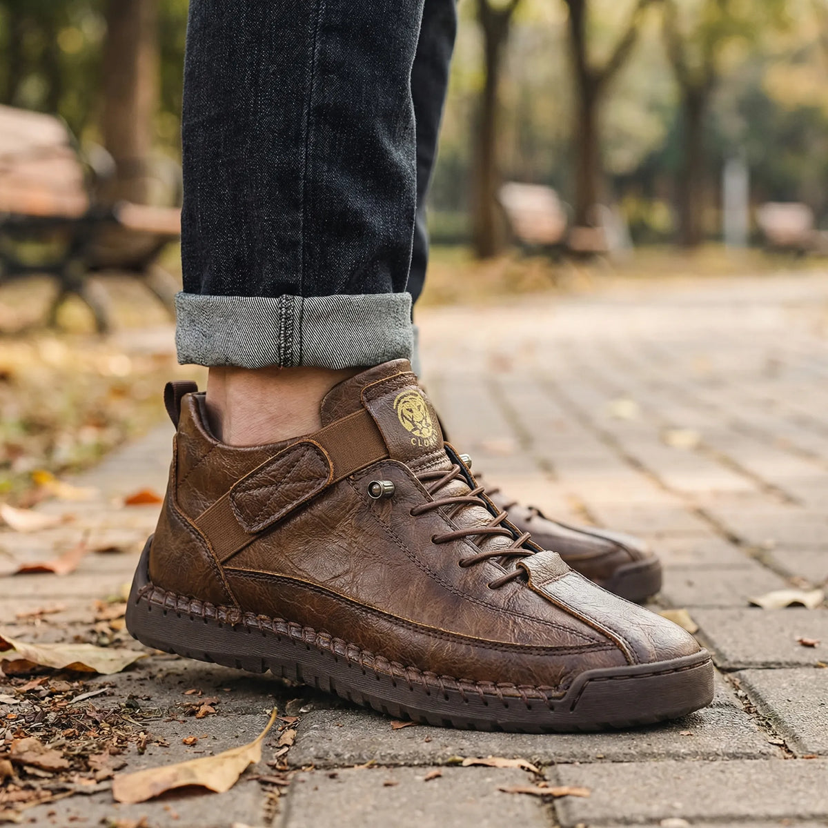 Men's ankle boots lace-up breathable non-slip sole outdoor