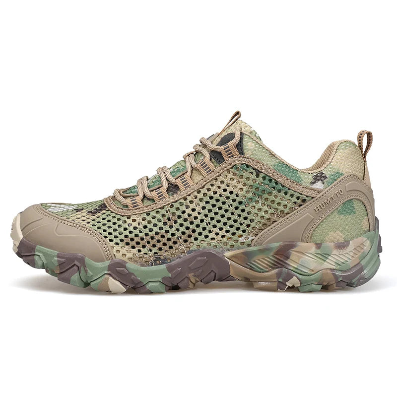 Breathable mesh hiking shoe with non-slip rubber outsole