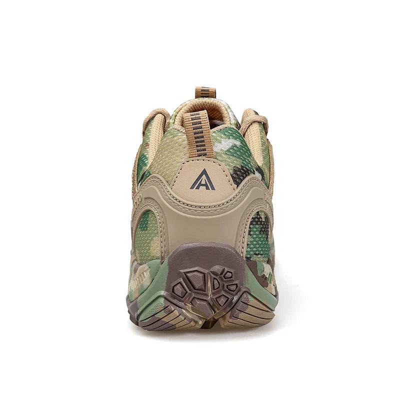 Breathable mesh hiking shoe with non-slip rubber outsole