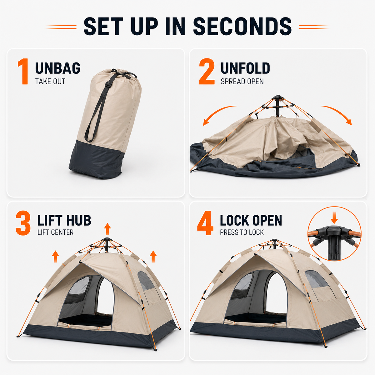 Thrives Outdoor | Breezava Automatic Pop Up Tent
