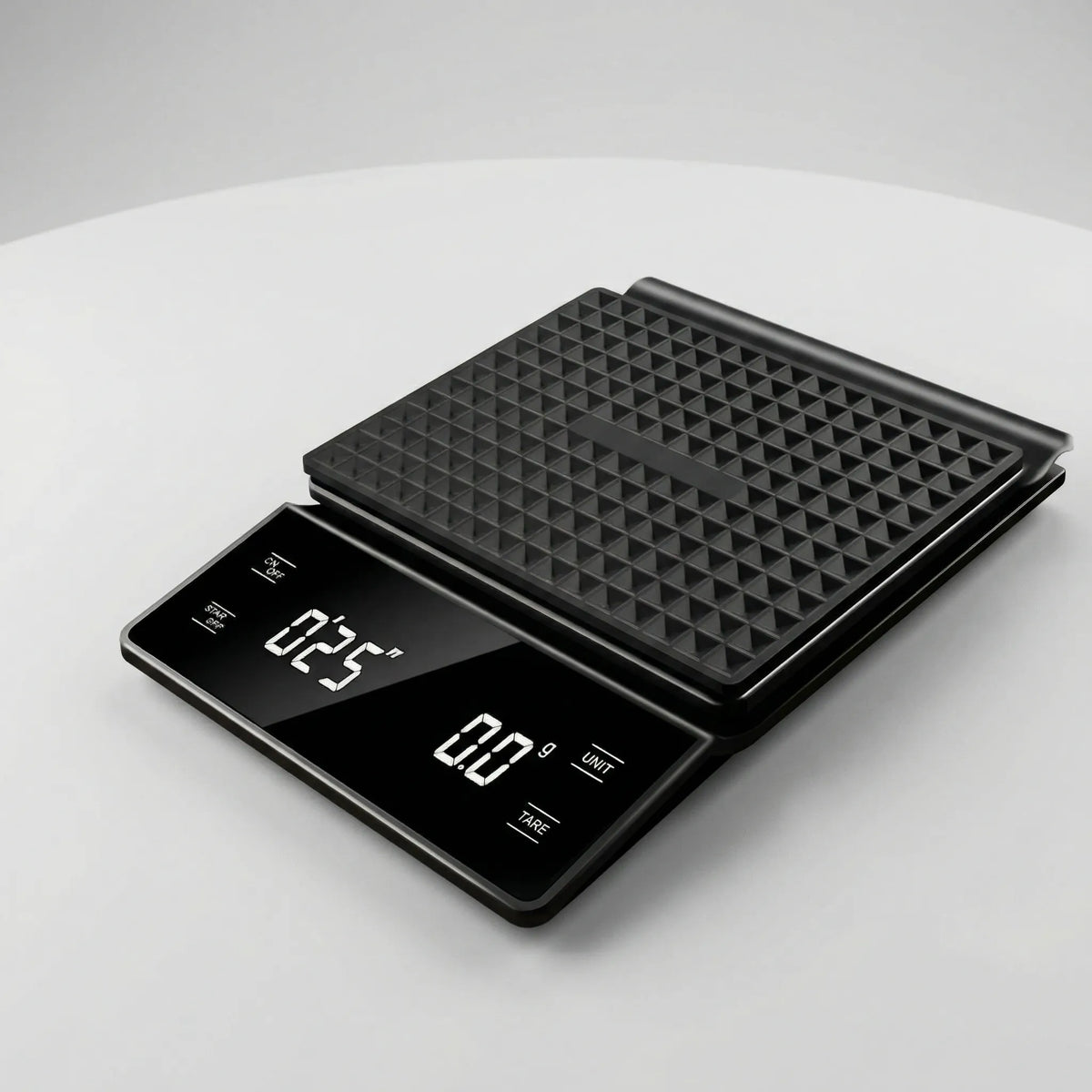 Digital coffee scale with built-in timer and large LED display