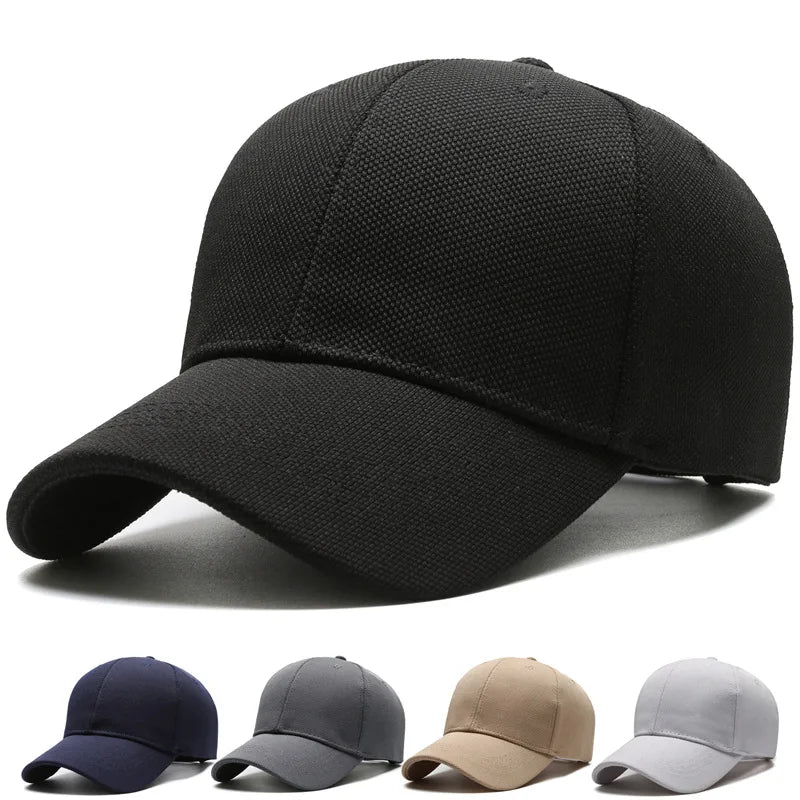 Minimalist adjustable baseball cap with flat brim for everyday wear