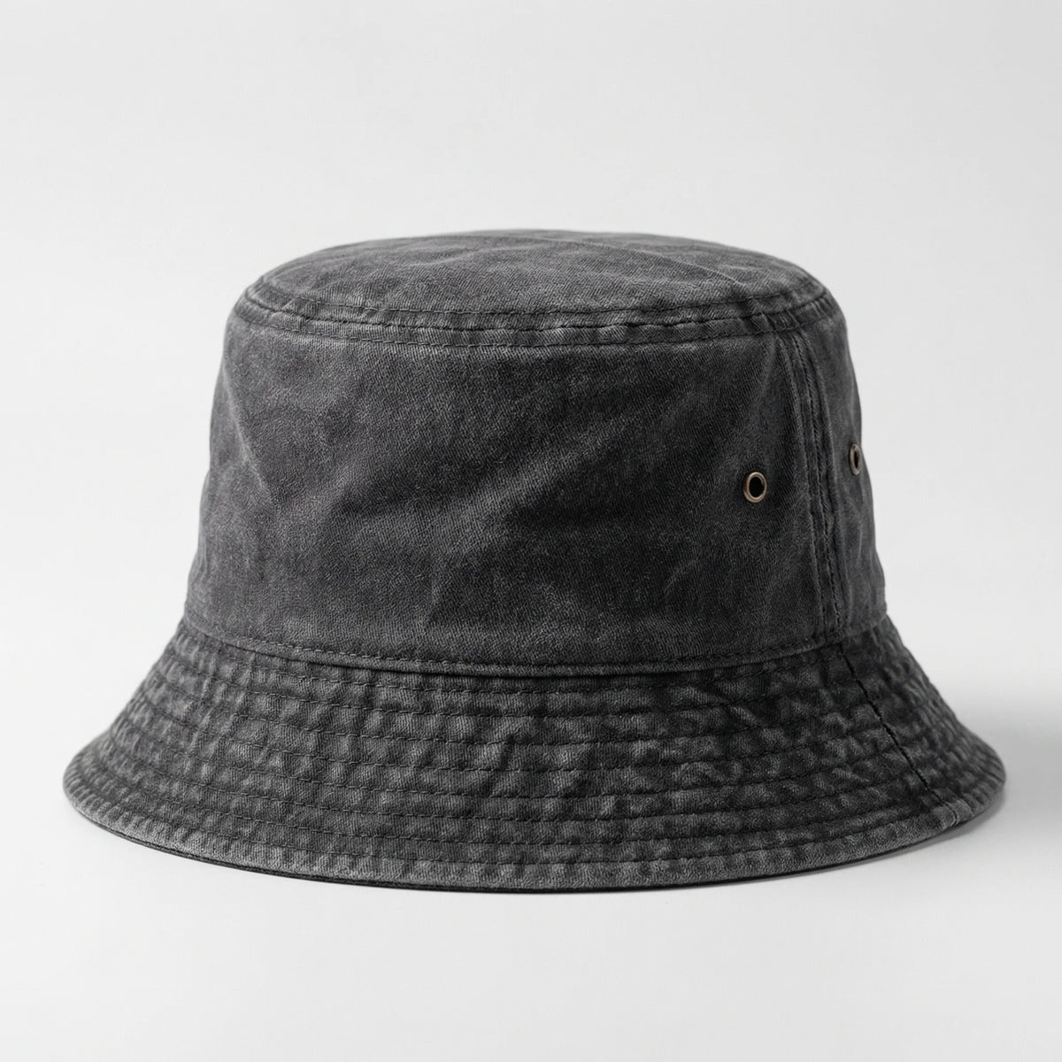 Unisex bucket hat with wide brim for sun protection and outdoor wear