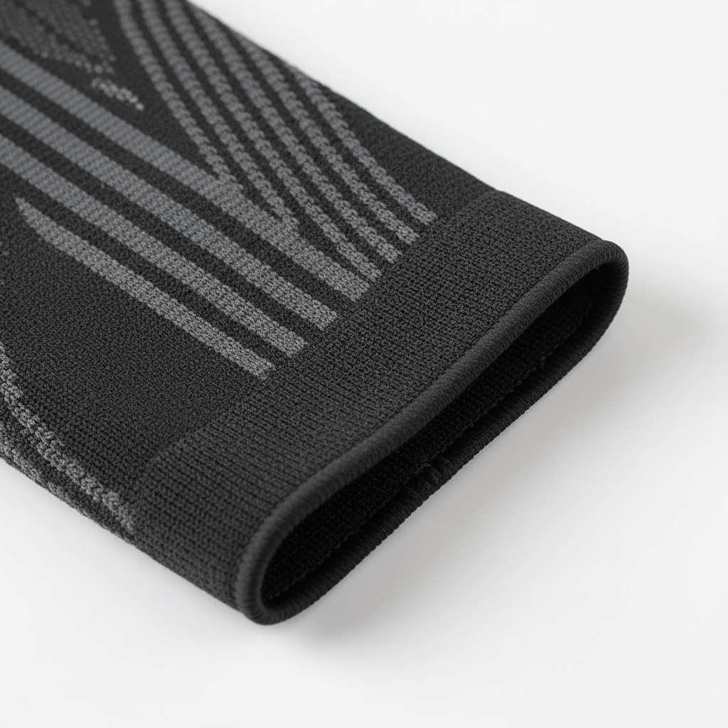 Compression calf brace with breathable Lycra knit for shin support