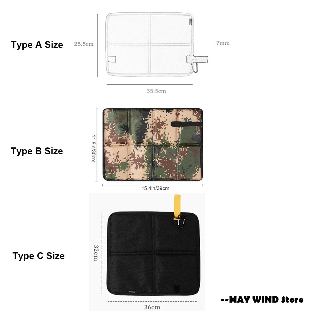 Foldable portable seat cushion with water-resistant padding