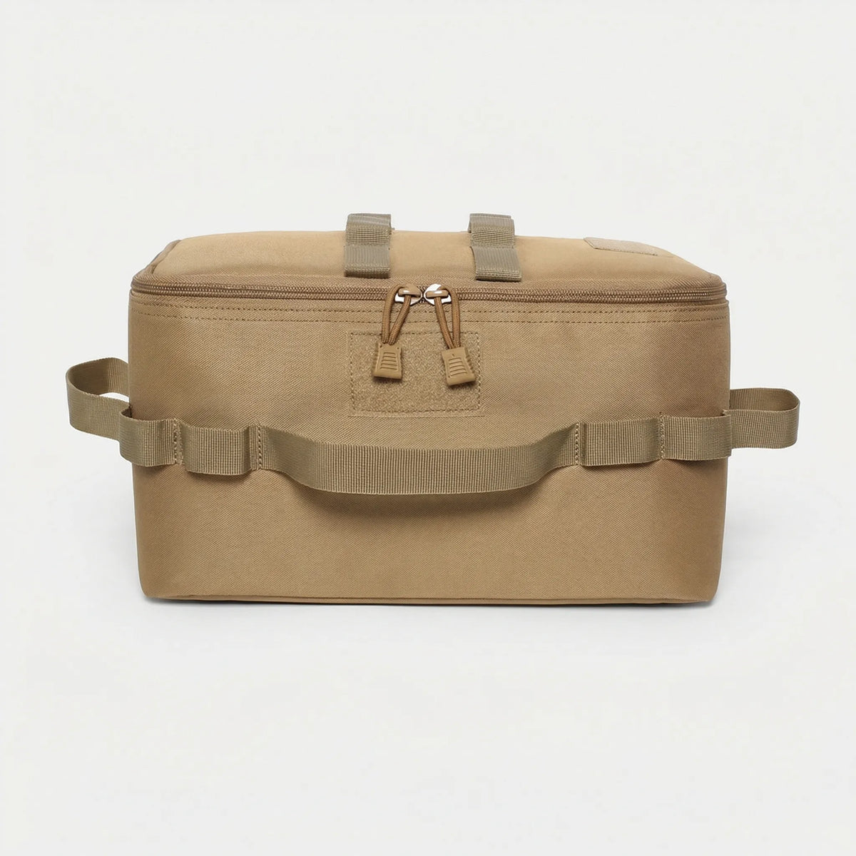 Large camping storage bag for canisters and cookware with reinforced handles