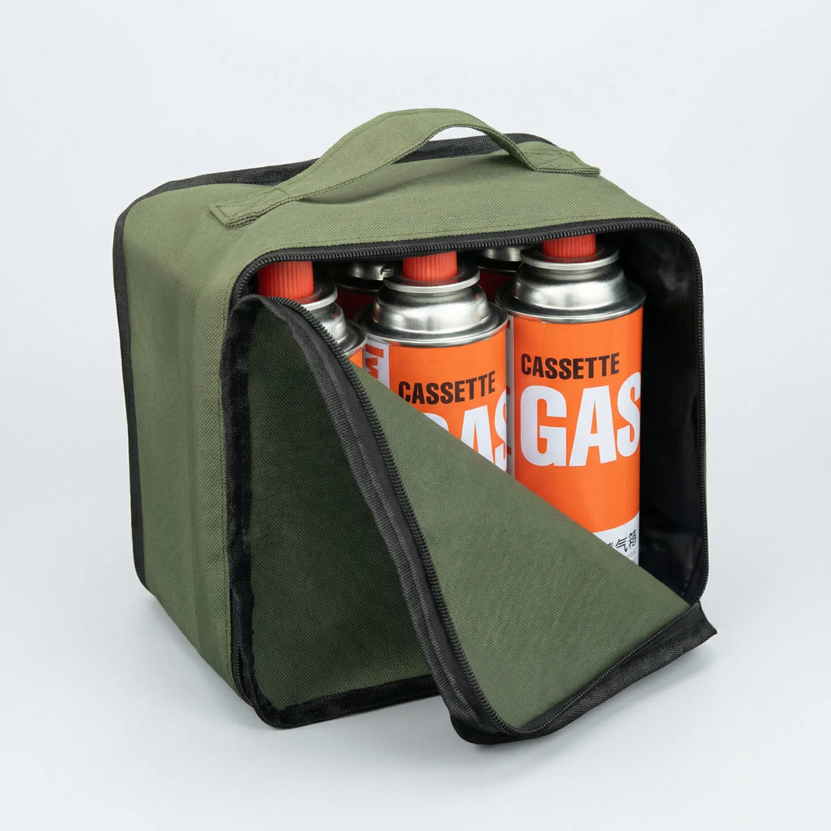 Portable canister storage bag with breathable lining and weather resistance