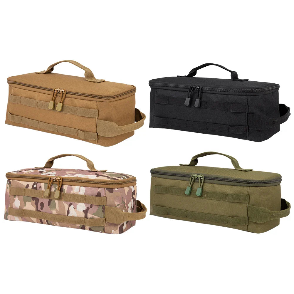 Large rectangular carry bag for camping gas canisters and stoves