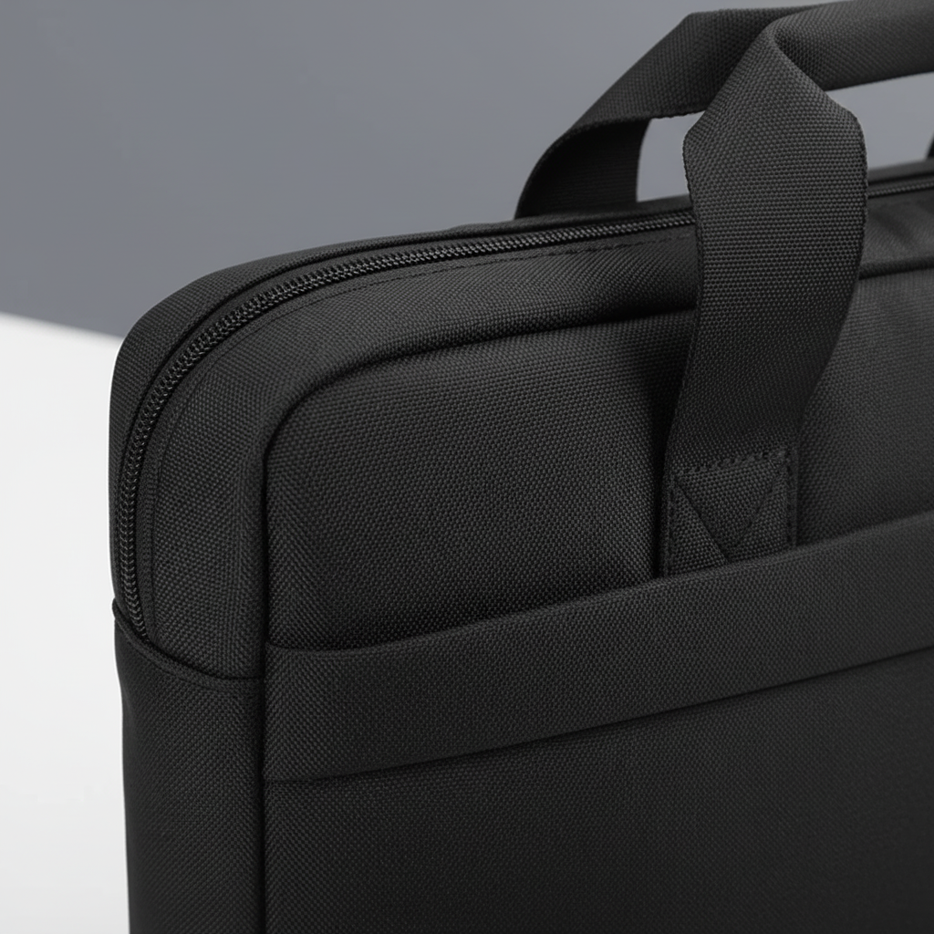 Laptop briefcase with padded protection and organised compartments