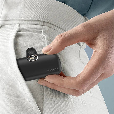 Compact power bank 5000mAh digital display USB-C port