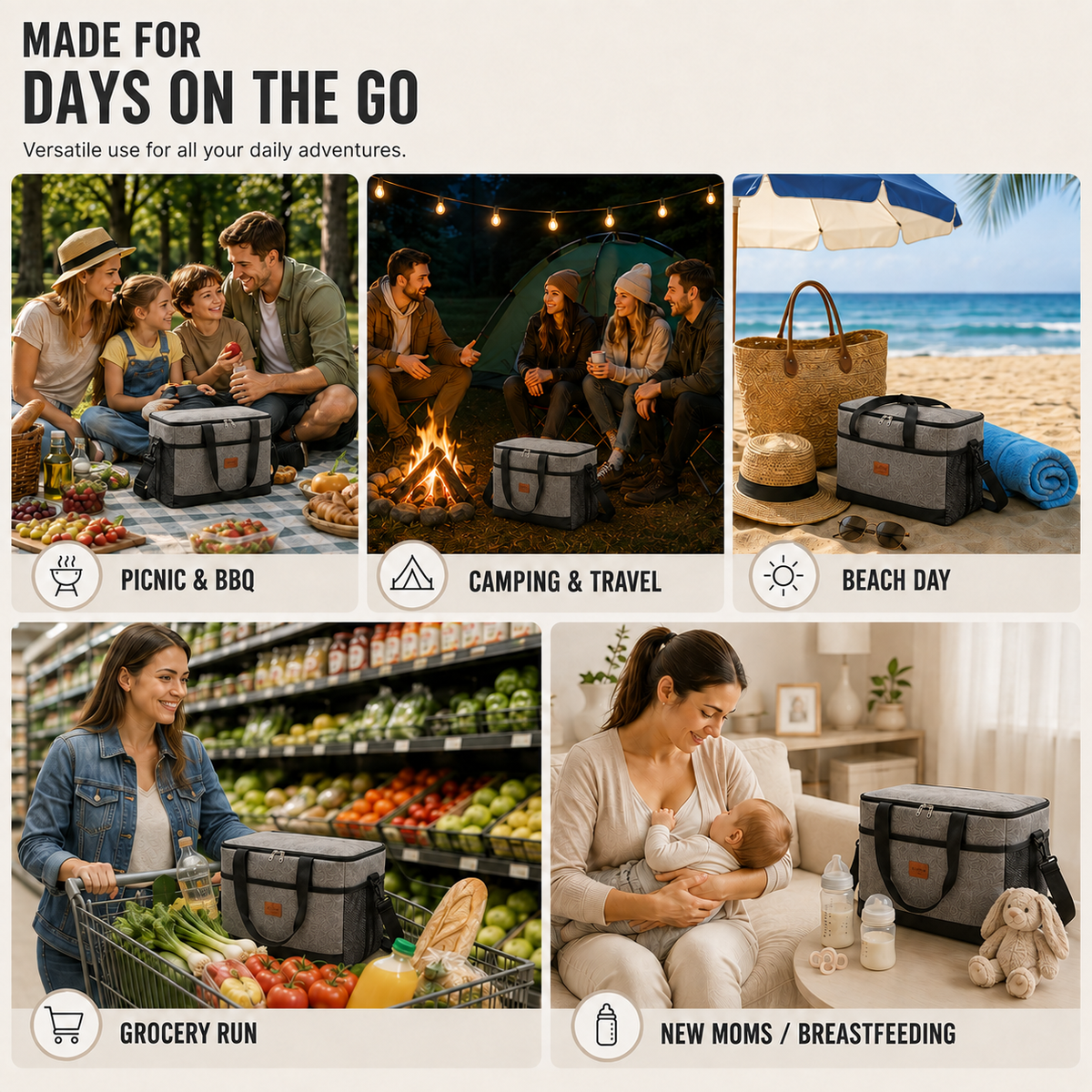 Thrives Outdoor | Chillaraft Large Collapsible Cooler Bag
