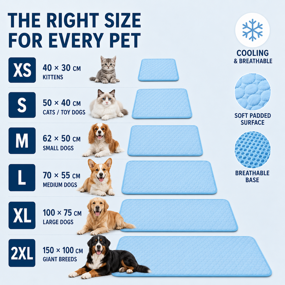 Thrives Outdoor | Chillpaw Quilted Cooling Mat For Pets