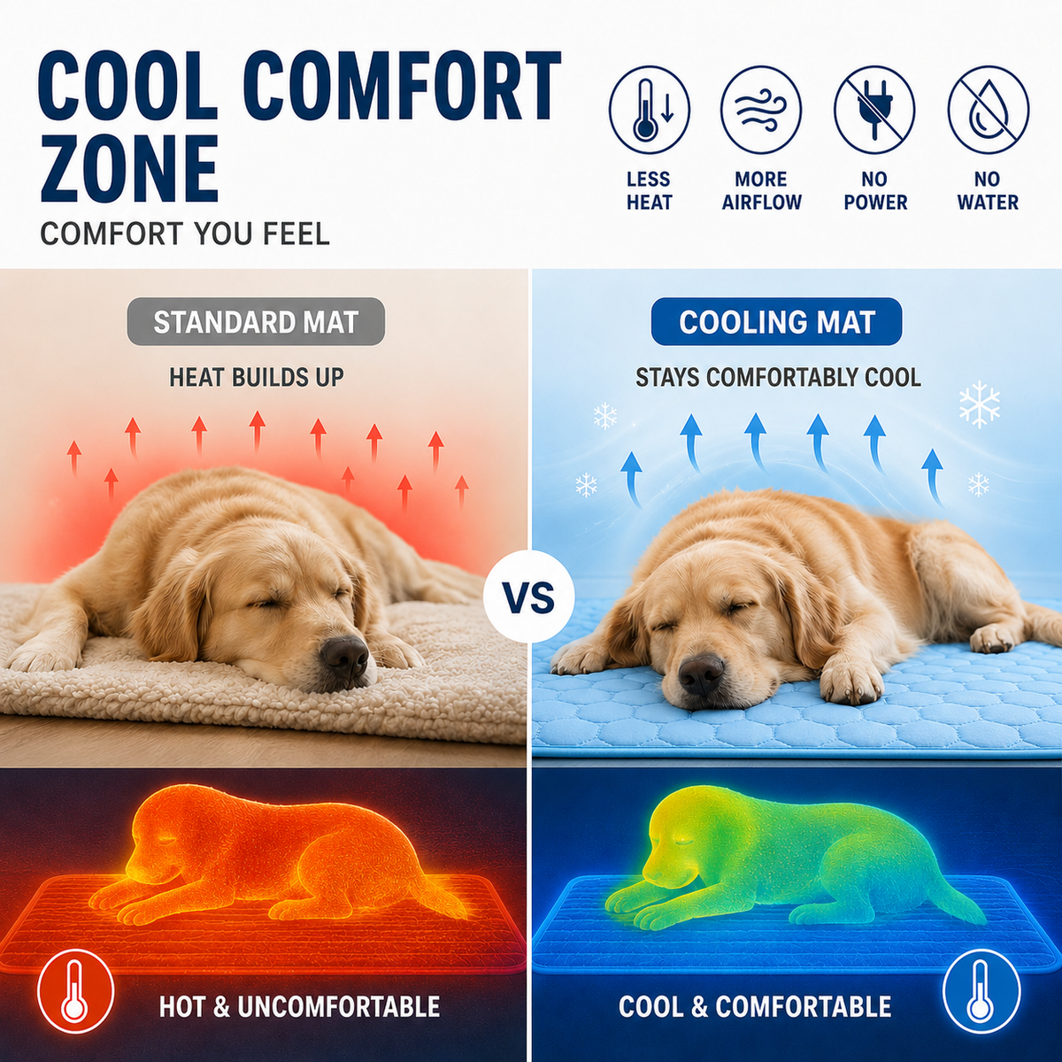 Thrives Outdoor | Chillpaw Quilted Cooling Mat For Pets