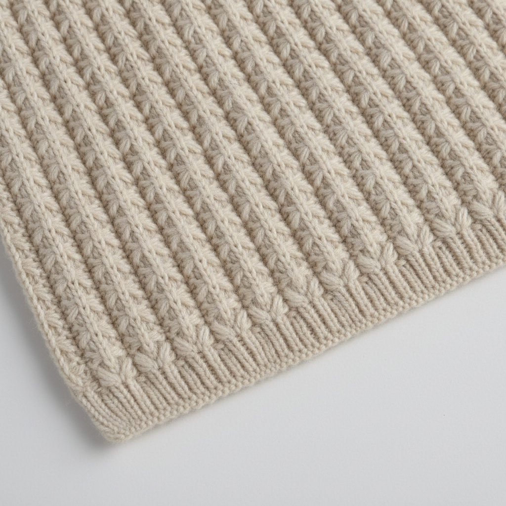Chunky knit long scarf with cashmere-like softness for winter warmth
