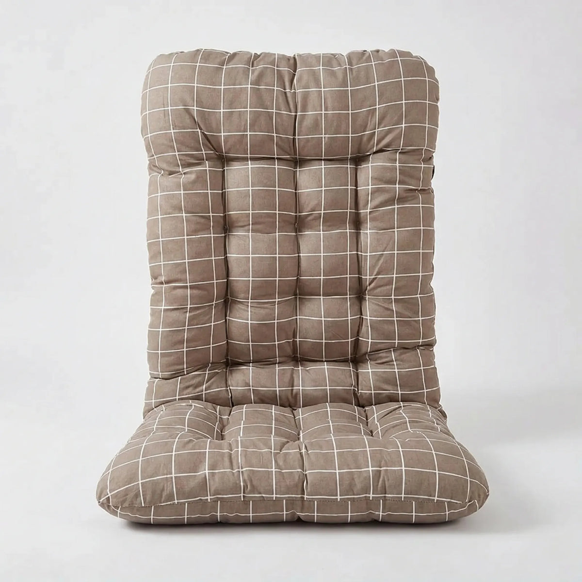 Ergonomic high-back seat cushion with spinal support for office and car seats