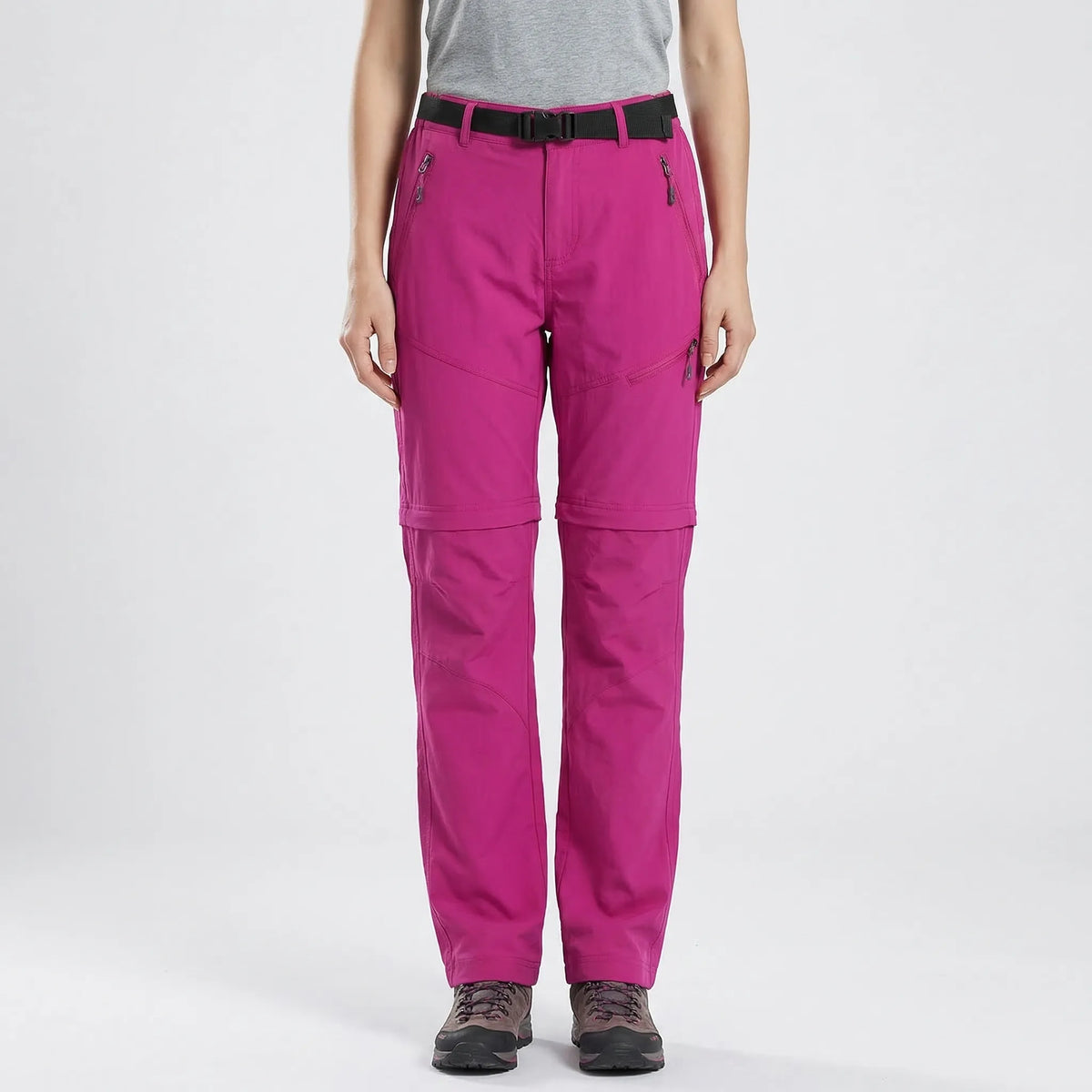 Women's zip-off outdoor trousers quick-dry breathable fabric