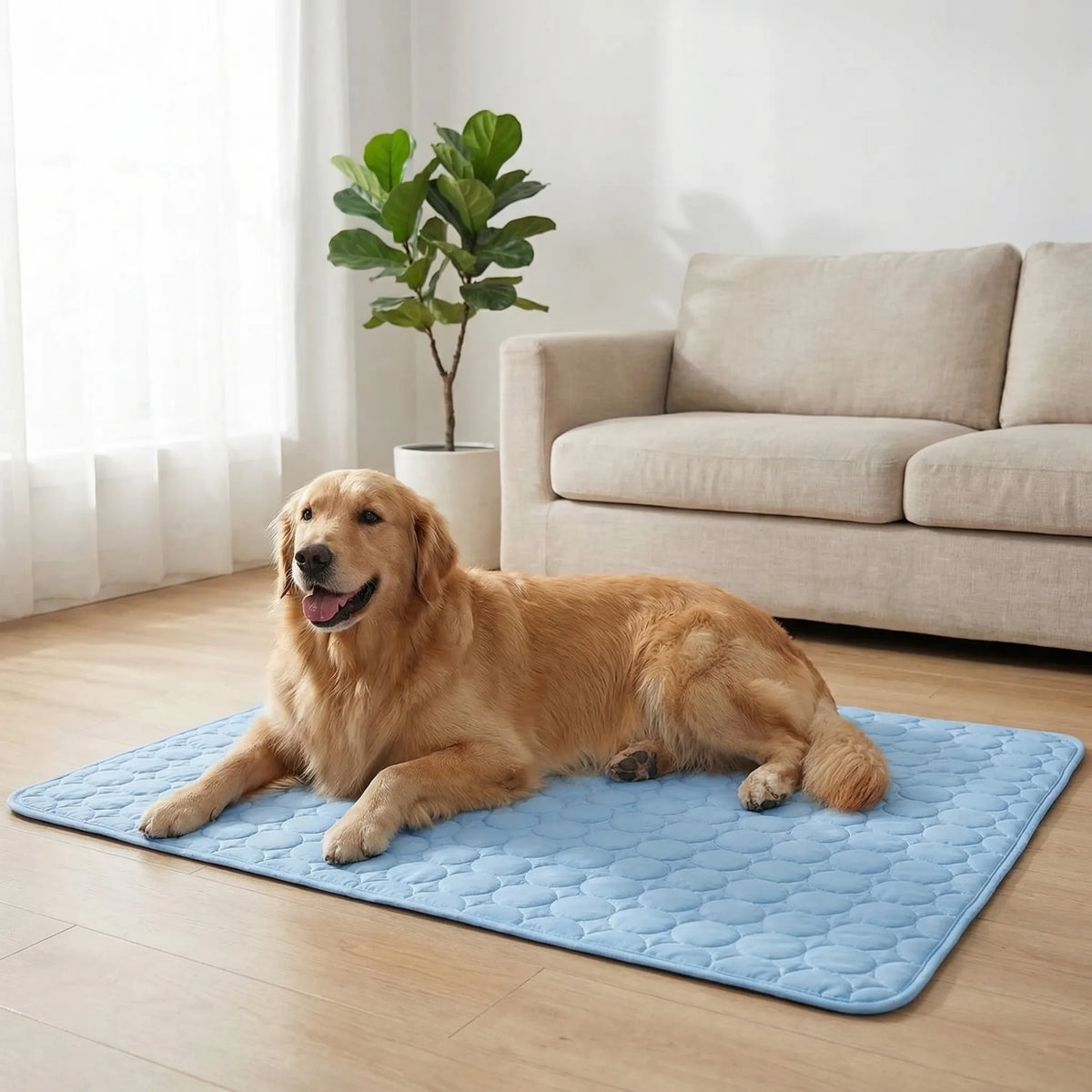 Breathable mesh pet cooling mat for dogs and cats