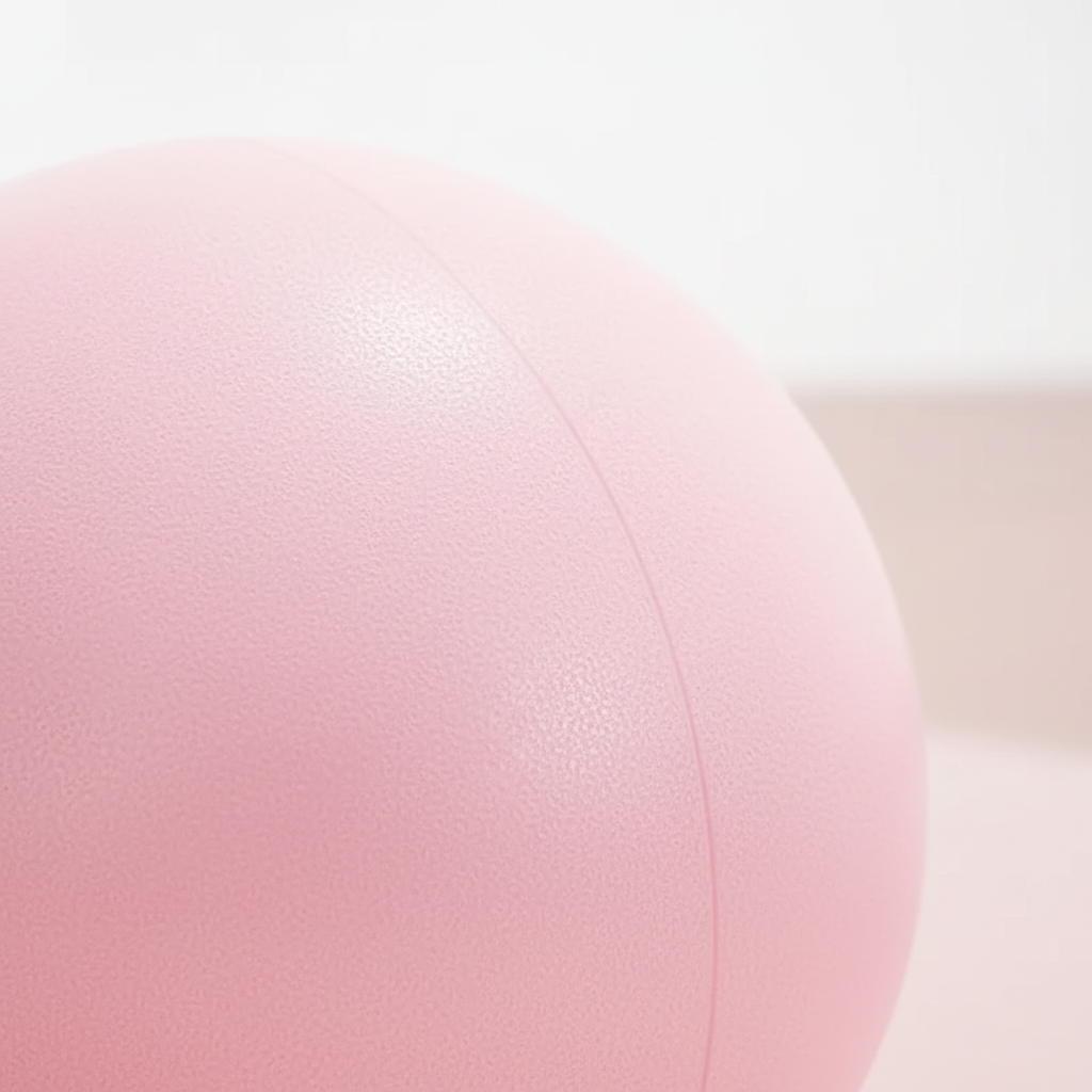 Mini anti-burst pilates ball with slip-resistant surface for core training