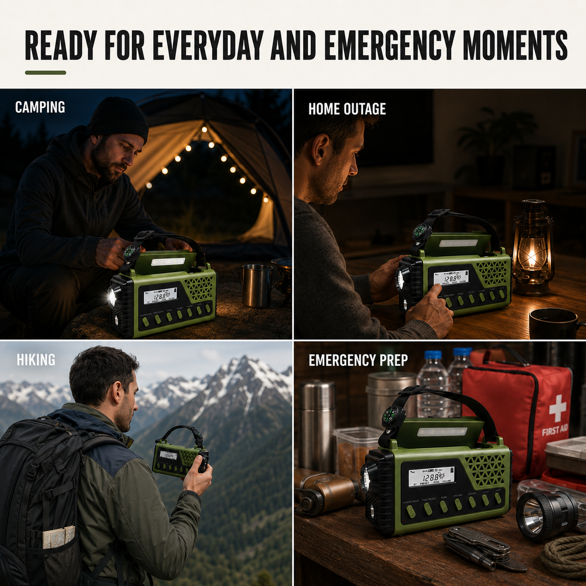 Thrives Outdoor | Crankonix Hand Crank Emergency Radio