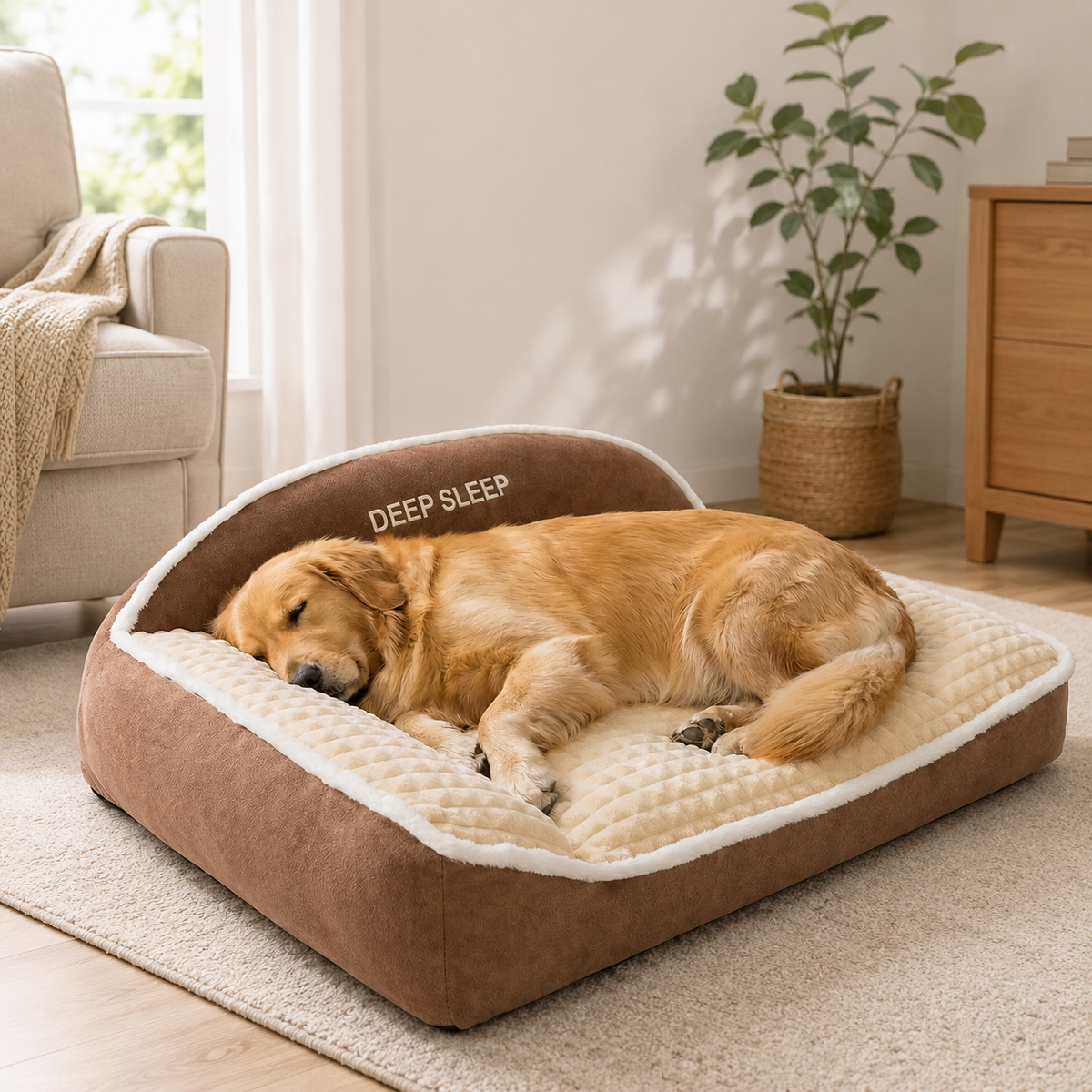 Thrives Outdoor | Dozewick Orthopedic Sofa Dog Bed for Large Dogs