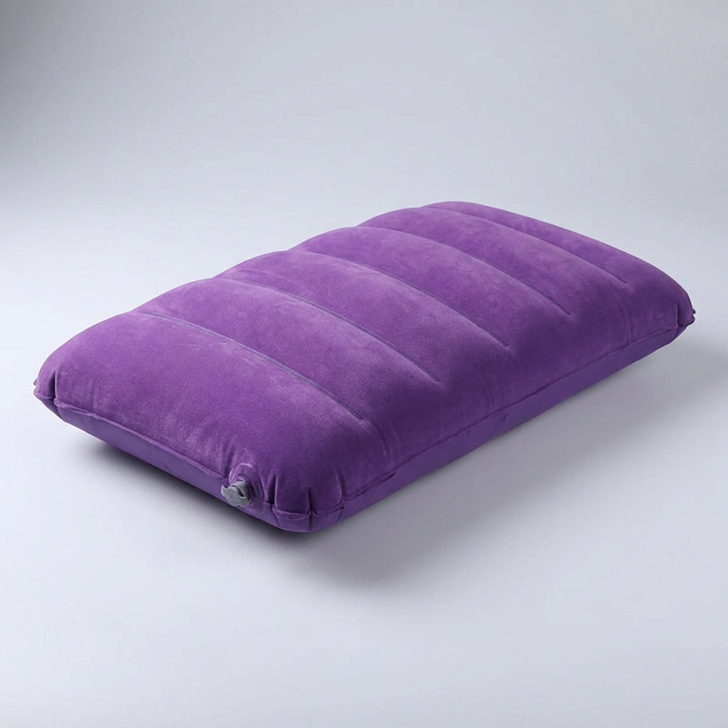 Inflatable travel pillow compact camping cushion ultralight portable