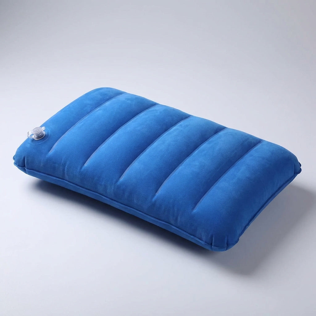 Inflatable travel pillow compact camping cushion ultralight portable