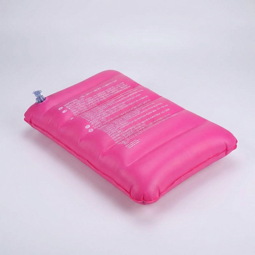 Inflatable travel pillow compact camping cushion ultralight portable
