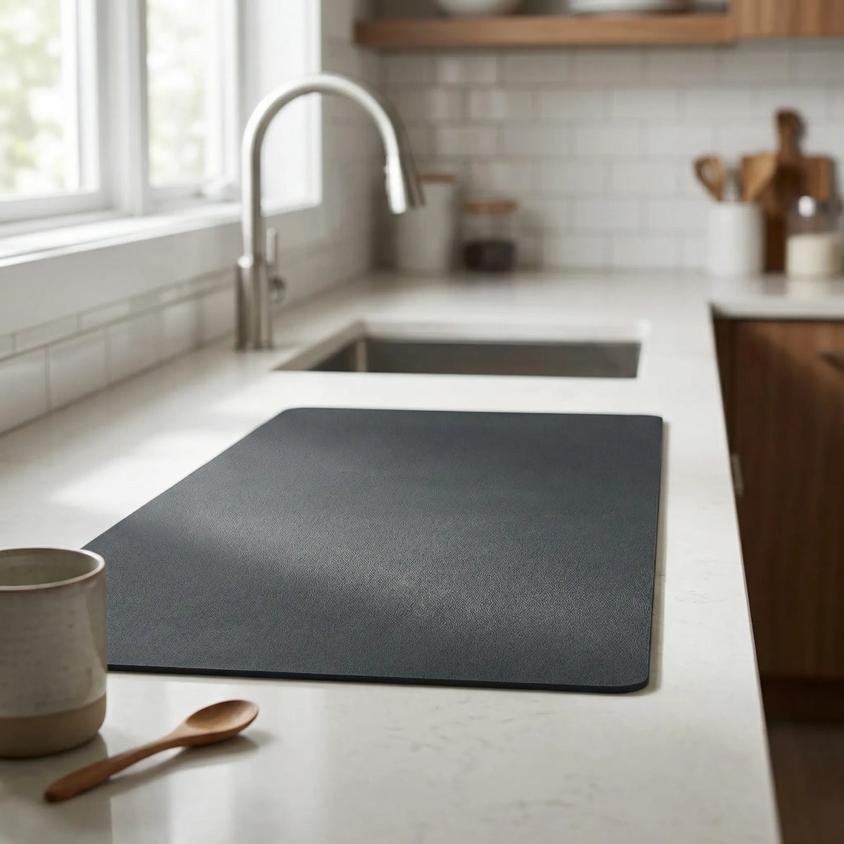 Large kitchen mat non-slip absorbent drip protection mat