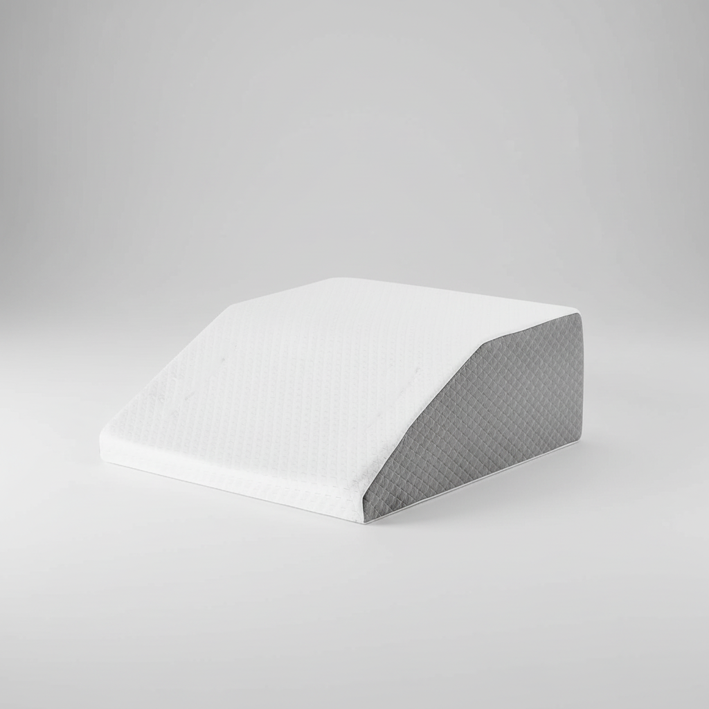 Memory foam leg wedge pillow with breathable removable cover