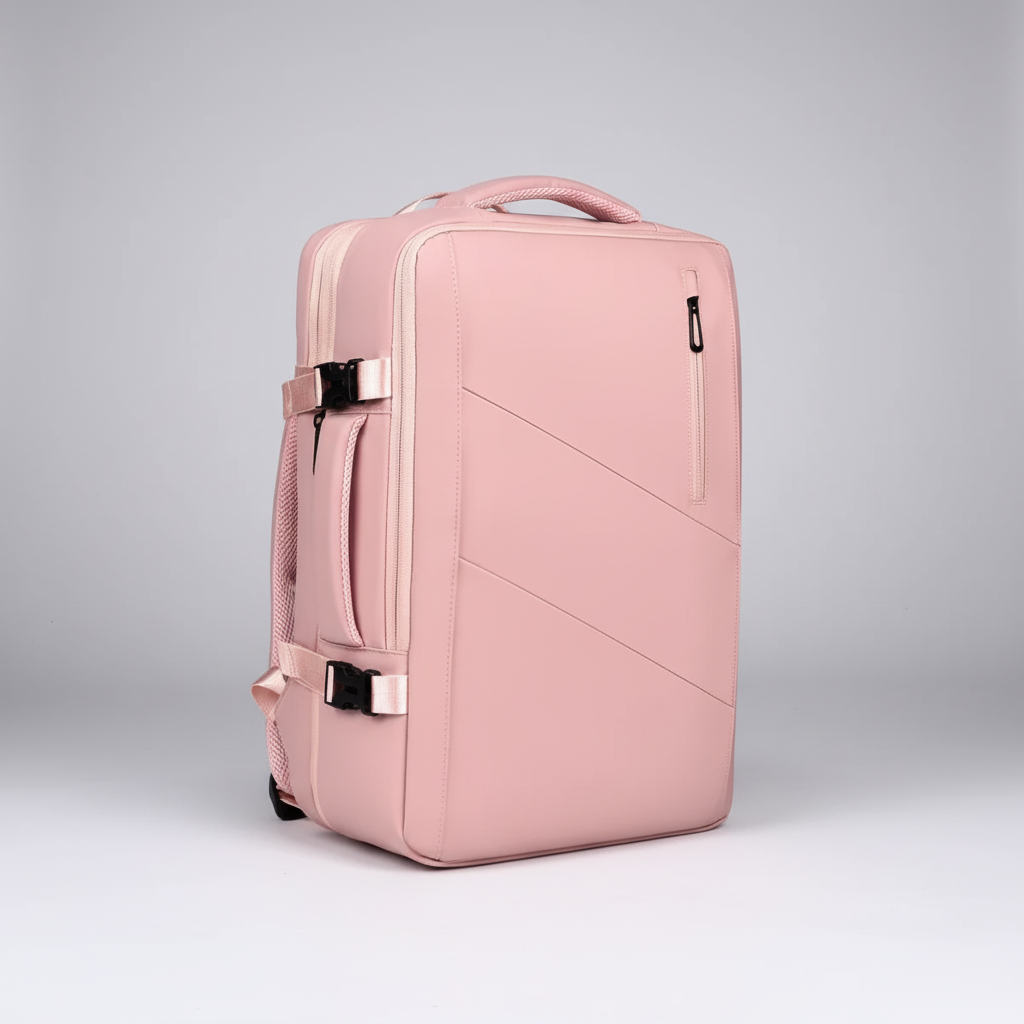 Expandable laptop backpack with USB charging port and organiser pockets