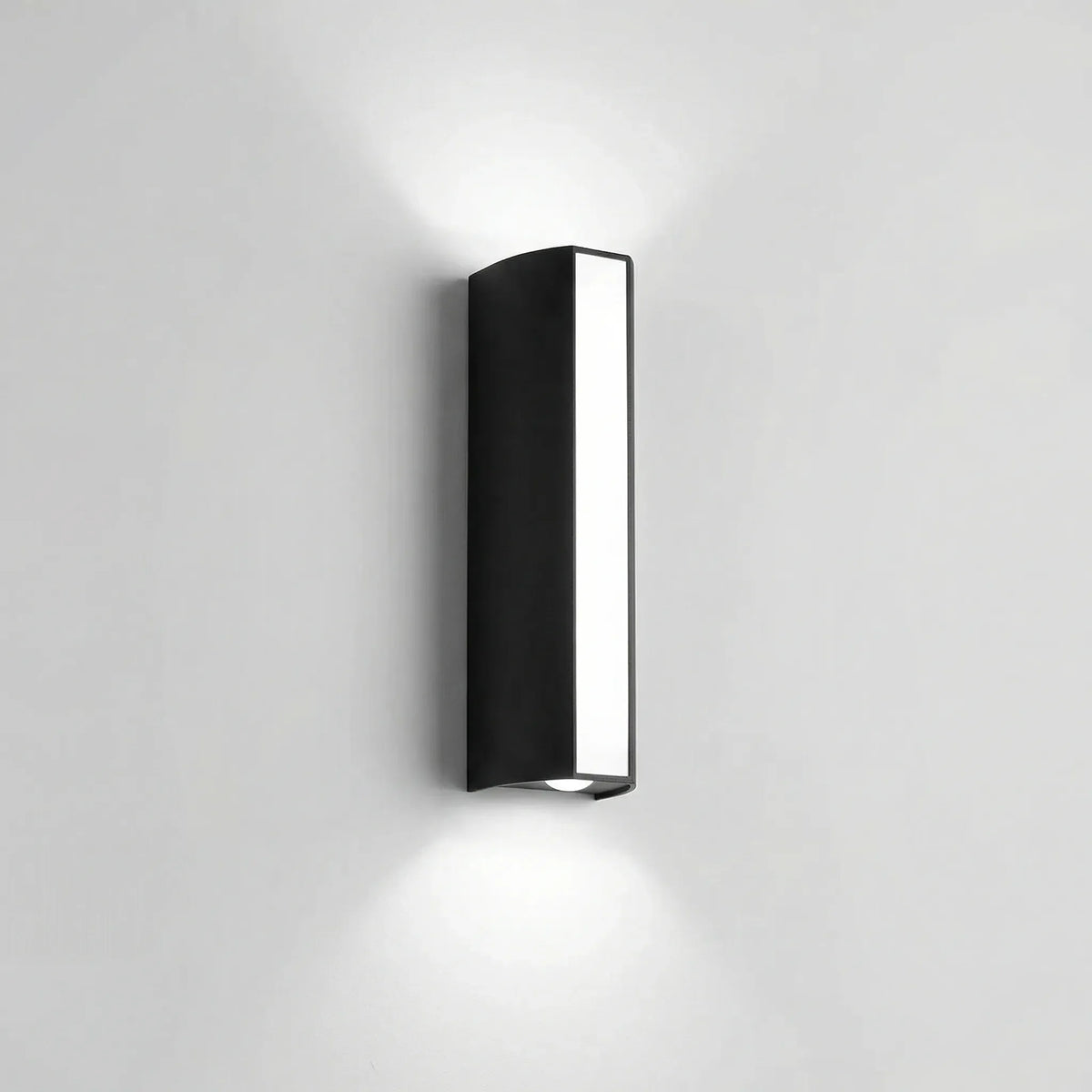 Weatherproof outdoor wall-mounted LED light with IP66 rating