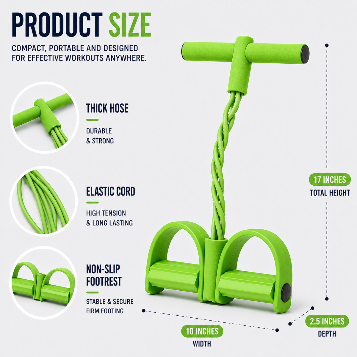 Thrives Outdoor | FlexStride Four Tube Pedal Resistance Trainer