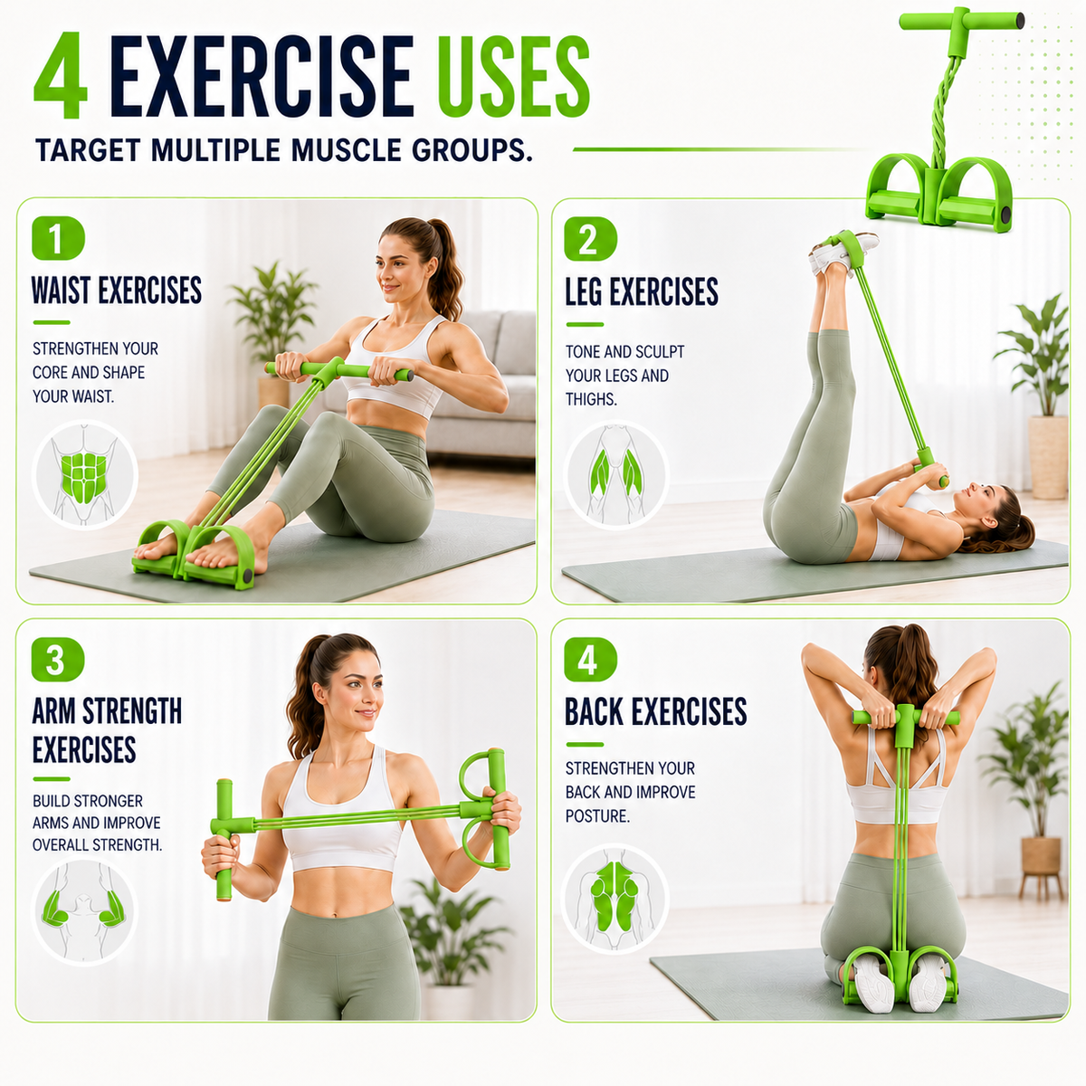 Thrives Outdoor | FlexStride Four Tube Pedal Resistance Trainer