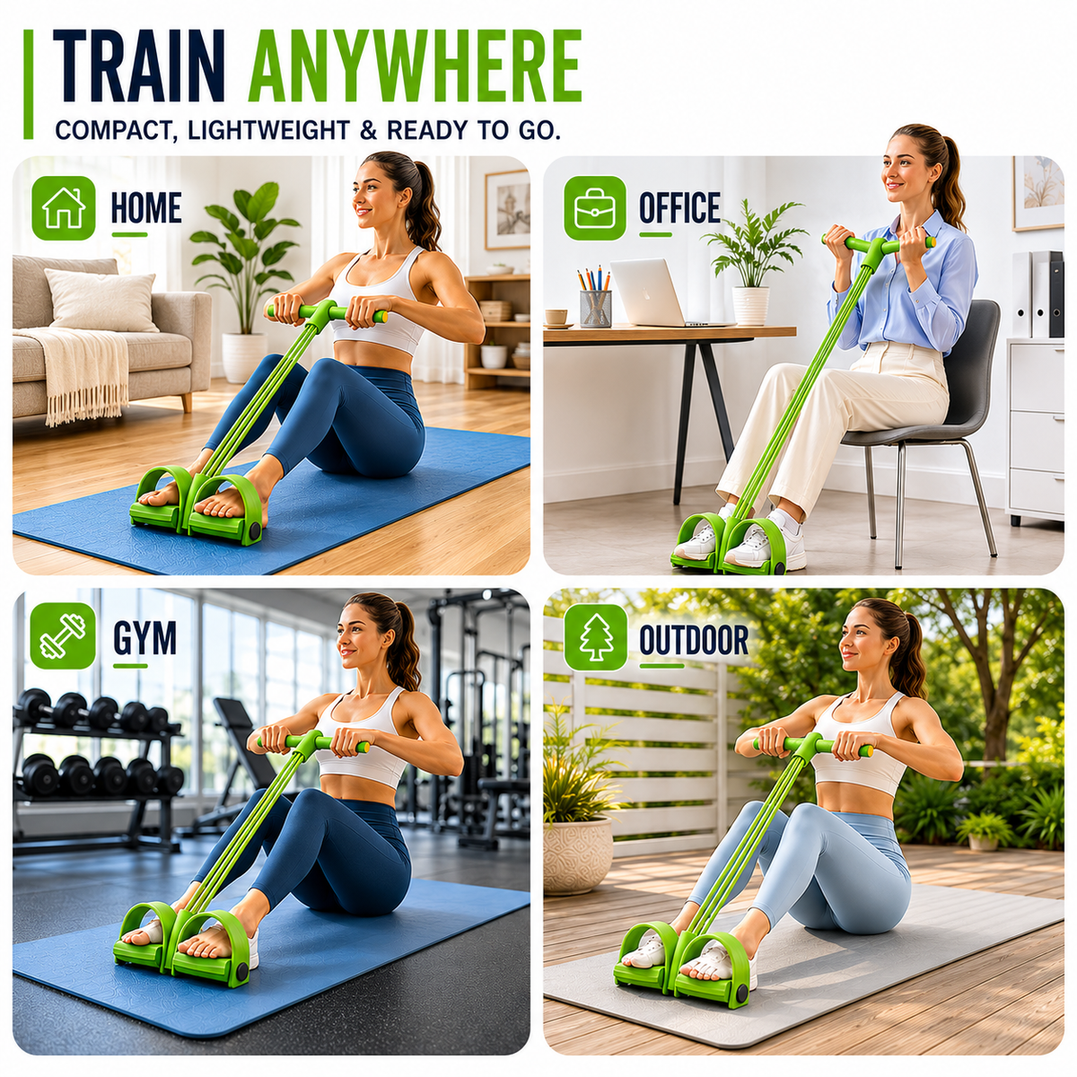 Thrives Outdoor | FlexStride Four Tube Pedal Resistance Trainer