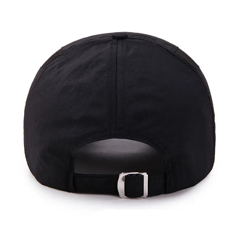 Unstructured baseball cap for activewear and casual wear with adjustable fit