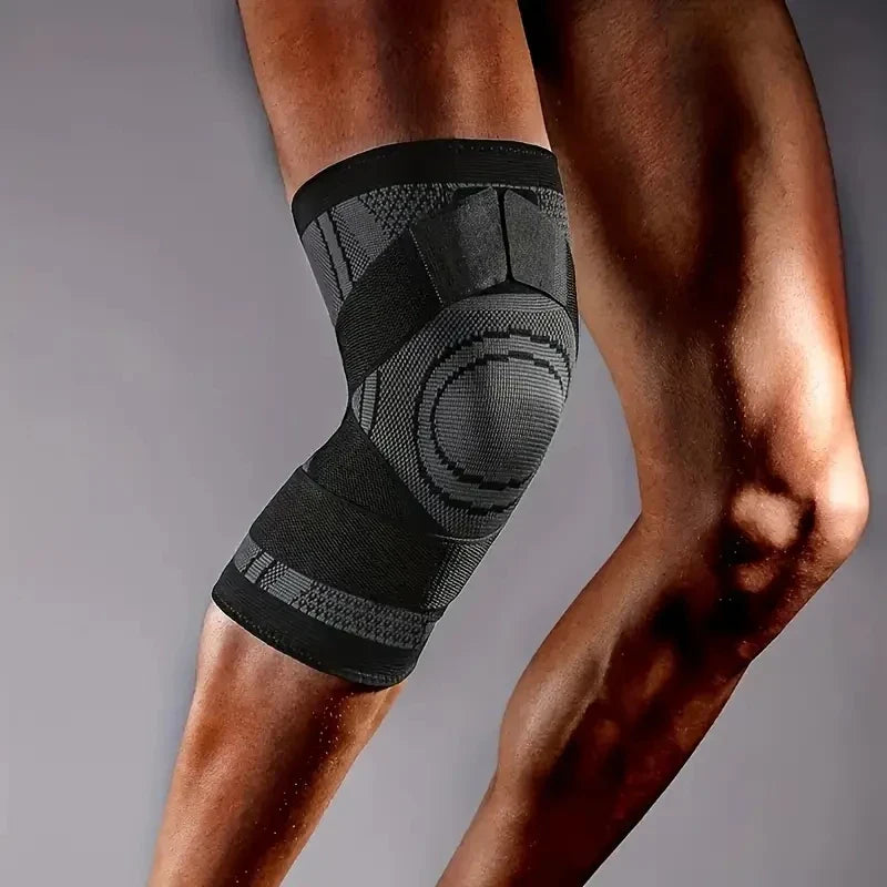 Compression knee sleeve for sport, running, and weightlifting