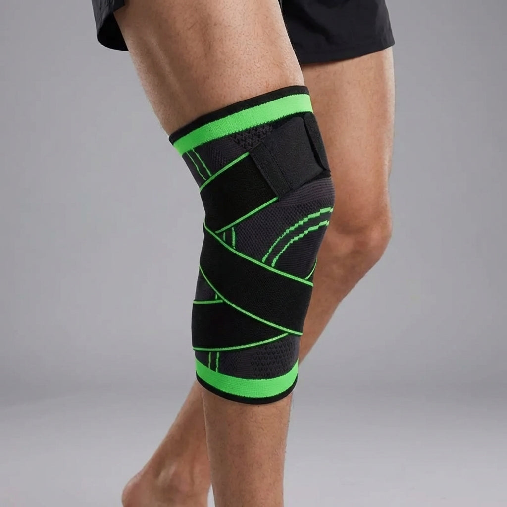 Compression knee sleeve for sport, running, and weightlifting