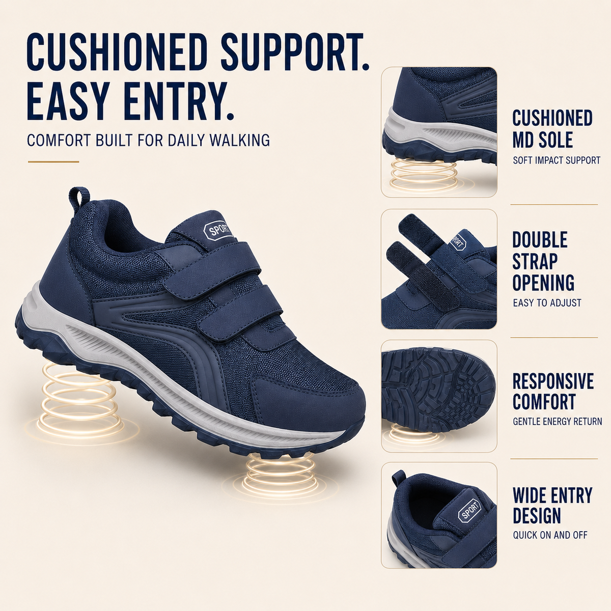 Thrives Outdoor | Flexovan Wide Fit Orthopaedic Walking Shoe
