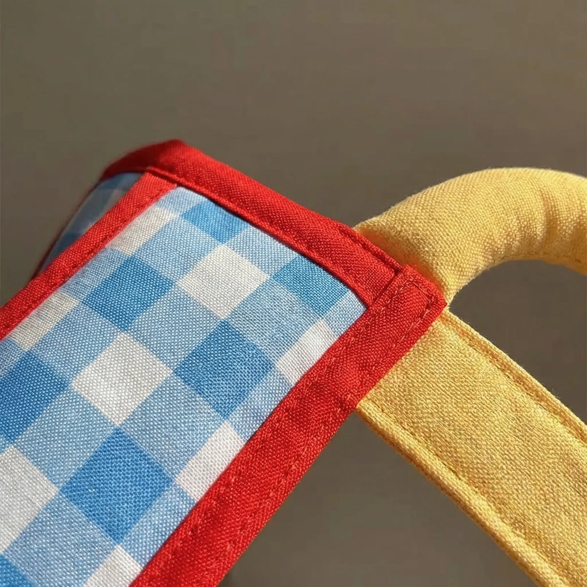 Plaid cooling mat for dogs and cats with cool-to-touch surface