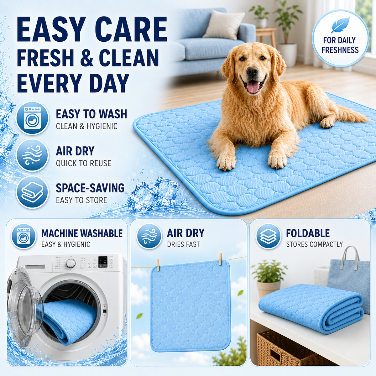 Thrives Outdoor | Frostbed Washable Pet Cooling Mat
