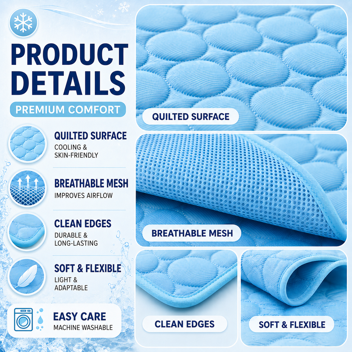 Thrives Outdoor | Frostbed Washable Pet Cooling Mat